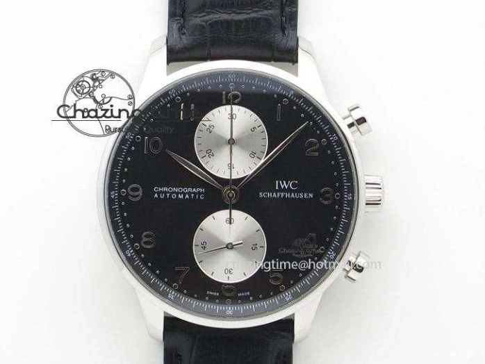 MIROTIME 0105 Portuguese Real PR IW500106 ZF 1:1 Best Edition Grey Dial On Black Leather Strap A52010 V Versatile 7306